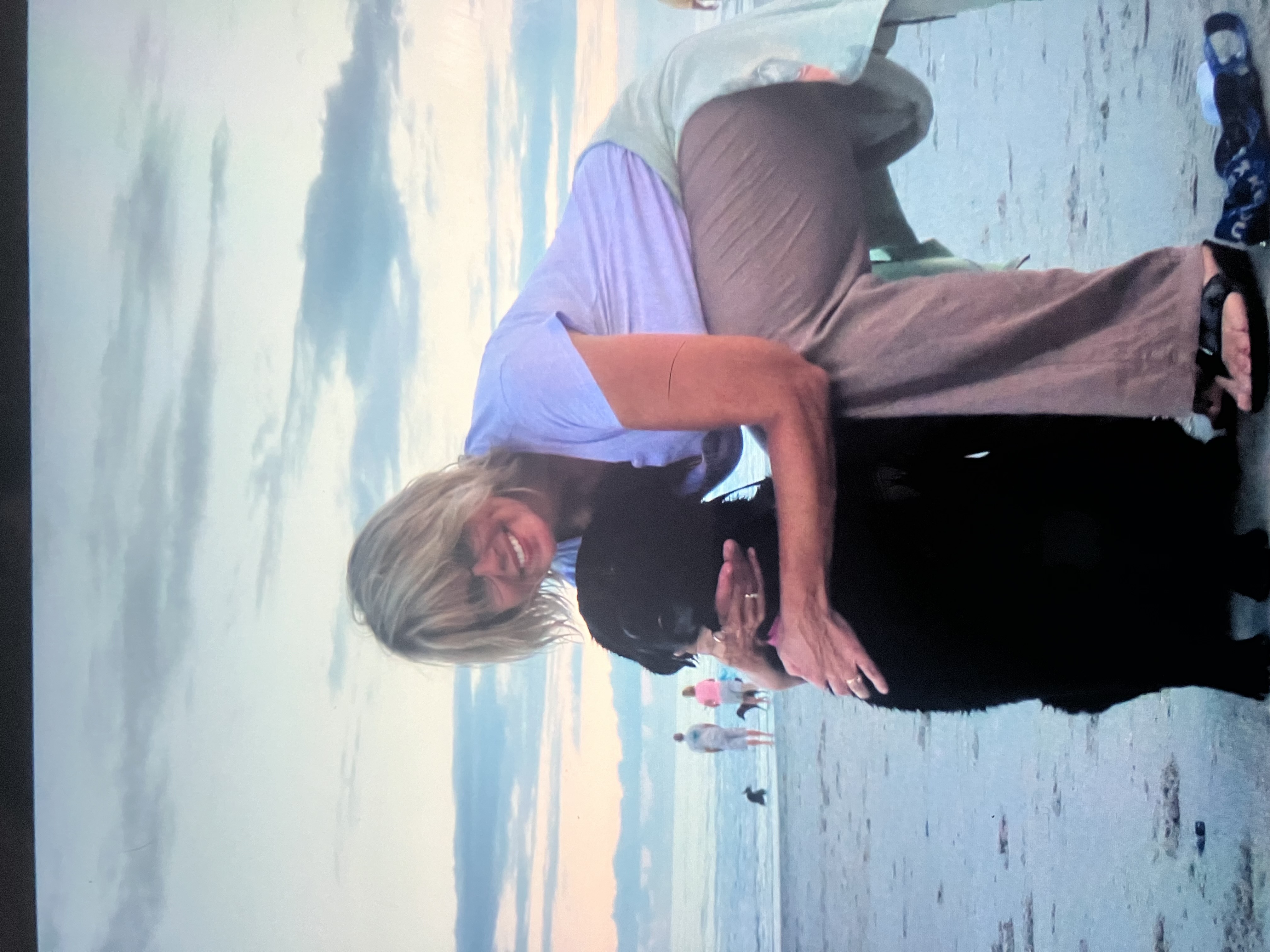 Cherie with Princess the dog